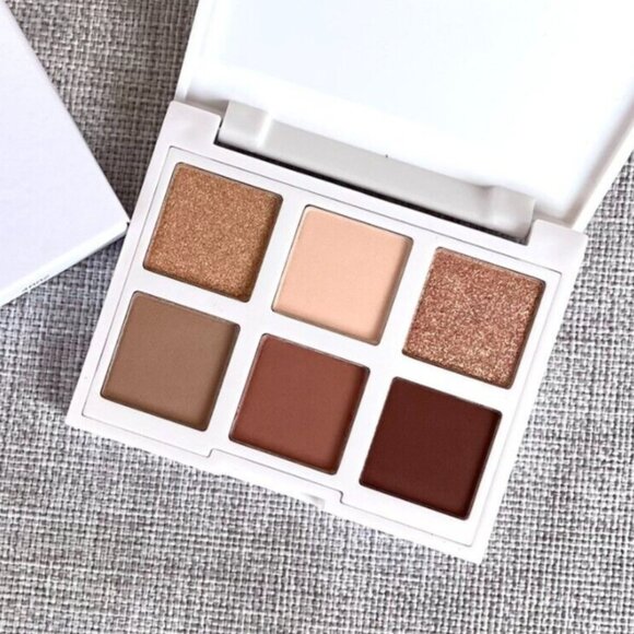 Lithe Eyeshadow Palette Night & Day 6 Shades of Neutrals Brown Tan - Picture 1 of 4